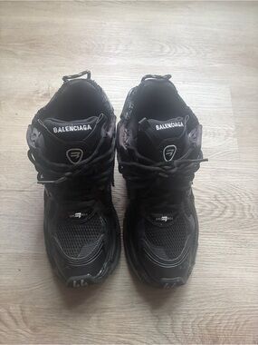 Balenciaga Black Men's Triple S-Style Chunky Sneakers